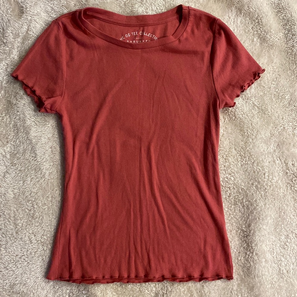 Medium Red Shrunken Tee